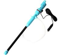 ihreesy 12V Pompe de Transfert Liquide avec Allume-Cigare de Voiture, Pompe à Siphon de Transfert de Liquide Portable avec Tube Aspiration Flexible pour pétrole brut Carburant Huile l'Eau Gaz,Bleu