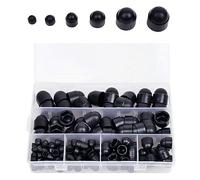 ihreesy Bouchon d'Écrou de Boulon en Dôme en Caoutchouc,145PCS Capuchons de Protection Couvercle d'Écrou Hexagonal pour l'industrie des Boulons Assortis à Usage Domestique,M4 M5 M6 M8 M10 M12