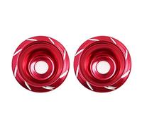 ihreesy Curseurs de Cadre de Fourche Avant de Moto, 2 Pcs Curseurs de Cadre de Fourche en Aluminium Protection Contre Les Chutes Moto Fourche Cadre Curseurs Roue Crash Protecteur Remplacement,Rouge
