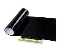 ihreesy Film de Lumière de Voiture, 100cm x 30cm Film de Protection de Teinte de Lumière de Voiture Film Étanche Antibrouillard de Voiture Film Autocollant en PVC Teinté pour Phare,Noir Profond
