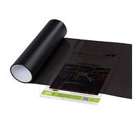 ihreesy Film de Lumière de Voiture, 100cm x 30cm Film de Protection de Teinte de Lumière de Voiture Film Étanche Antibrouillard de Voiture Film Autocollant en PVC Teinté pour Phare,Noir Mat