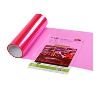 Ihreesy Film de Protection Antibrouillard pour Phares de Voiture - 100cm x 30cm, Étanche, PVC Teinté, Rose