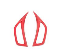 ihreesy Garniture de Couverture de Décoration de Sortie D'évent, Sortie D'Air du Climatiseur de Voiture Couvre Garniture D'Aération de Climatiseur Compatible pour 18-21 JL JT,Rouge