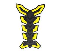 ihreesy Tapis de Réservoir de Moto 3D,Universel Protecteur de Réservoir de Gaz en Caoutchouc Autocollant de Réservoir de Carburant d'Huile Étanche Autocollant de Protecteur de Réservoir de Moto,Jaune