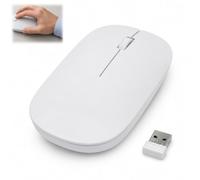 Ihteyuo Souris 2.4 GHz Portable pour PC, Android, Bureau et Portable, Souris Plate Ambidextre Bluetooth 5.4 Silencieuse Ultra-Mince 800/1200/1600 DPI, sans Fil avec Portée de 10m, avec Récepteur USB