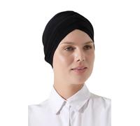 ihvan online, Bonnet hijab, turban pour femme, couvre-cheveux, couvre-tête pour patients atteints de cancer, noir, taille unique
