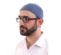 ihvan online Chapeaux turcs d'hiver en laine - Tricot Kufi - Taqiya - Takke Peci - Cadeaux islamiques - Taille standard, bleu, taille unique