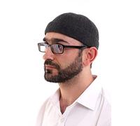 ihvan online Chapeaux turcs d'hiver en velours enroulable pour homme, Taqiya, Takke, Peci, bonnets islamiques, cadeaux islamiques, gris foncé, taille unique