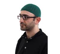 ihvan online Chapeaux turcs d'hiver musulmans Kufi pour homme, taqiya, takke, peci, casquettes islamiques, cadeaux islamiques, taille standard, vert, Taille unique