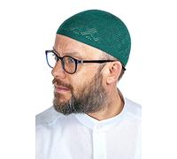ihvan online Chapeaux turcs musulmans Kufi pour hommes, Taqiya, Takke, Peci, Casquettes islamiques, Cadeaux islamiques, Taille standard, vert clair, taille unique