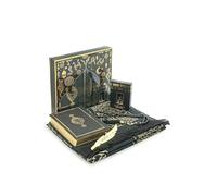 Ihvan Online Coffret cadeau de prière pour homme et femme Tapis de prière musulmane Perles taasbih Coran arabe Coffret cadeau islamique pour le Ramadan et l'Aïd Noir
