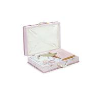 Ihvan Online Coffret cadeau islamique Ensemble de tapis de prière, châle, chapeau Kufi, compteur de perles, élégant pour le Ramadan (rose)