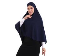 ihvan online, Couverture de hijab musulmane pour femme, Khimar islamique, vêtements longs salah, hijab de prière pour femmes, Bleu sans manches, taille unique