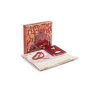 Ihvan Online Ensemble cadeau de prière homme femme, tapis de prière musulmane taffetas, chapelet perles, coffret cadeau islamique Yaseen velours