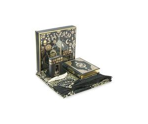 Ihvan Online Ensemble Cadeau de Prière pour le Hajj et la Umrah - Tapis de Prière Musulmane, Taasbih, Saint Coran Traduit en Anglais, Janamaz - Coffret Cadeau