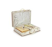 ihvan online Ensemble de tapis de prière musulmane, coffret cadeau pour homme et femme, châle, chapeau Kufi, compteur de perles, cadeau islamique élégant pour le Ramadan, l'Aïd et le mariage, beige