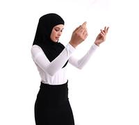 ihvan online, Manchon de prière musulmane pour femme, manches pour couvrir les bras pour femmes, manches douces et extensibles pour hijab, blanc, Taille standard