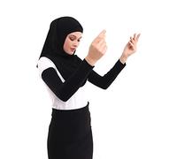 ihvan online, Manchons de prière hijab musulmane pour femmes, manches pour couvrir les bras des femmes, manches de bras hijab modestes douces et extensibles, Noir , taille unique