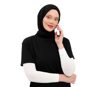 ihvan online, Manchons hijab pour femmes, manches de bras musulmanes pour prière, manches souples et extensibles pour couvrir les bras, blanc, taille unique
