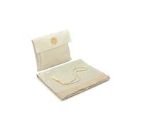 ihvan online Tapis de prière Musulman et Perles avec Un Sac élégant en Tissu Slub | Janamaz | Sajadah | Soft Islamic Prayer Tapis | Cadeaux islamiques | Tapis de prière, Tissu en Taffeta, Ecru