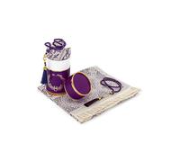 ihvan online Tapis de prière Musulmane et Perles de prière avec élégant Coffret Cadeau cylindrique | Janamaz | Sajadah | Tapis de prière Islamique Doux | Tapis de prière, Tissu Taffetas, Violet