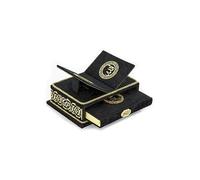 ihvan online, The Holy Arabic Coran Coffret cadeau pour livre, support de coran de bureau, Rehal, coffre recouvert de velours, cadeau islamique décoratif pour musulmans, noir