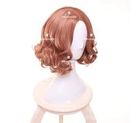 IHYAMS Anime jeu Persona 5 Haru Okumura Cosplay perruque Halloween jouer courte perruque bouclée fête scène cheveux synthétiques Persona 5 montrer l'image