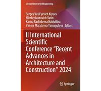 II International Scientific Conference "Recent Advances in Architecture and Construction" 2024