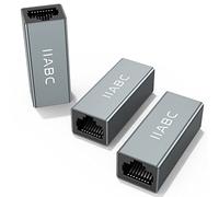 IIABC Lot de 3 coupleurs Ethernet RJ45 - Coupleur en ligne pour câble Cat7/Cat6/Cat5e/Cat5 femelle vers femelle