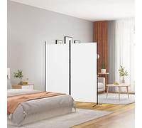 Iiaky Cloison de séparation 2 Panneaux Blanc 175x180 cm Tissu Paravent Interieur,Cloison Amovible
