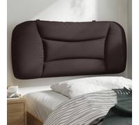 Iiaky Coussin de tête de lit Marron foncé 80 cm Tissu,Tete de lit capitonnée,tête de lit à Poser au Sol