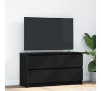 Iiaky Meuble TV Noir 100x35x54 cm Bois d'ingénierie,Meuble TV,Table Basse Salon Meuble TV,Table Basse LED Couleurs