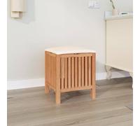 Iiaky Tabouret de Salle de Bain 40,5x40x52 cm Bois Massif de Noyer,Chaise De Bar,Chaise Bar Cuisine