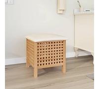 Iiaky Tabouret de Salle de Bain 48x47,5x52 cm Bois Massif de Noyer,Chaise De Bar,Chaise Bar Cuisine