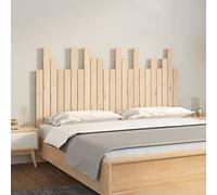 Iiaky Tête de lit Murale 146,5x3x80 cm Bois Massif de pin,Tete de lit capitonnée,tête de lit à Poser au Sol