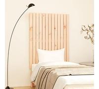 Iiaky Tête de lit Murale 82,5x3x110 cm Bois Massif de pin,Tete de lit capitonnée,tête de lit à Poser au Sol