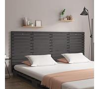 Iiaky Tête de lit Murale Gris 166x3x91,5 cm Bois Massif de pin,Tete de lit capitonnée,tête de lit à Poser au Sol