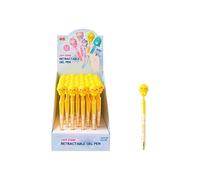 iiGEN LZ STATIONARY CO.LTD Stylo Gel Animaux Kawaii 3D Rétractable Encre Bleue - Poussin