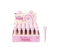 iiGEN LZ STATIONARY CO.LTD Stylo Gel Animaux Kawaii Squishy Encre Bleue - Patte de Chat