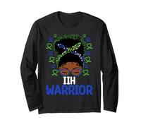 IIH Awareness IIH Warrior Chignon Afro désordonné Manche Longue