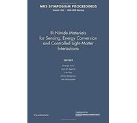 Iii-Nitride Materials For Sensing, Energy Conversion And Controlled Light-Matter Interactions