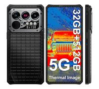 IIIF150 Raptor Telephone Portable Incassable 5G avec Thermique Caméra, 32Go(16+16)/512Go Android 14, 6.78" AMOLED, 10000mAh(65W GaN), 50MP+64MP, Smartphone Incassable 5G, Dual SIM/IP68/IP69K/NFC