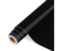 iImagine Vinyl - Ruban adhésif vinyle noir permanent, 30,5 cm x 3,66 m, compatible Cricut, Silhouette Cameo, pour intérieurs et extérieurs