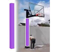 IINCOOY Rembourrage for Poteau Métallique, Universel De 1,8 M Haut Carré Terrain Jeu, Tuyau sous-Sol, Poteaux D'auvent, Coussinets Protection Robustes Et Imperméables Levier Basket-Ball(Purple,Dia4)