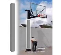 IINCOOY Rembourrage for Poteau Métallique, Universel De 1,8 M Haut Carré Terrain Jeu, Tuyau sous-Sol, Poteaux D'auvent, Coussinets Protection Robustes Et Imperméables Levier Basket-Ball(Gray,Dia10)