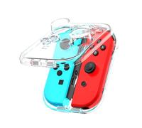 IINE Étui de rangement pour Joy-Con, boîte de protection portable anti-poussière compatible avec Nintendo Switch Joy-Con, Switch/OLED PC Coque transparente avec fermeture magnétique