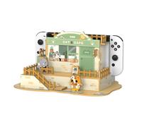 IINE Plaque Frontale pour Interrupteur/Station d'accueil OLED, Boulangerie Chat Mignon, Coque de Rechange à Faire soi-même, Compatible avec commutateur/Station d'accueil OLED, Multicolore, matériau