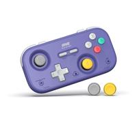 IINE Retro Pocket Game Controller with Hall Effect Joysticks, Switch 1 & 2 Compatible, Wireless Gamepad for Steam Deck, PC, Android, iOS, Customizable D-Pad, Vibration & Motion Control (Purple)