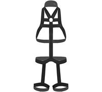 iiniim Adulte Déguisement Esclavage Homme Ceinture Bandage Harnais de Corps Ouvert Creux Lingerie Body Sexy Creux Maillot de Corps Sport Combinaison Clubwear Noir Taille Unique