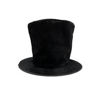 iiniim Chapeaux Haut Forme Pour Se Déguiser Pour Adultes Chapeau Haut De Forme Chapeau Haut Bas Prix De Magicien Formel Vintage Party Type velours noir Taille unique